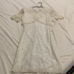 Scala sequin and lace dress